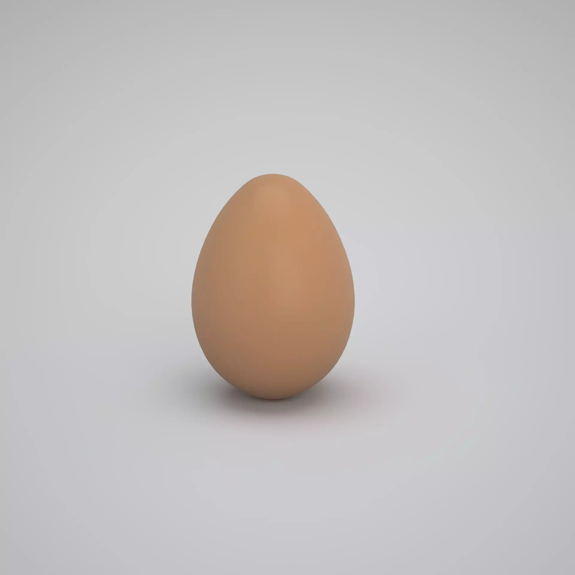 Brown Egg 3D model_0
