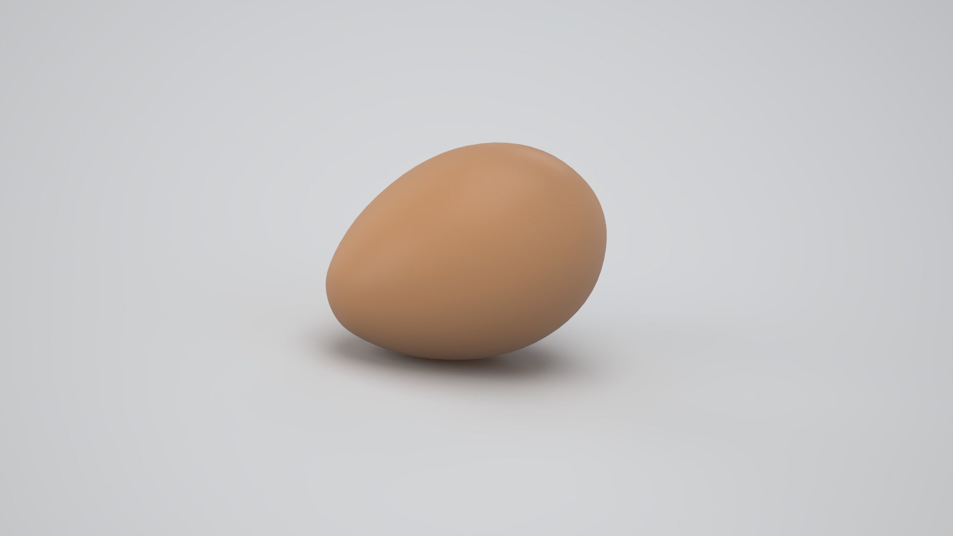 Brown Egg 3D model_3
