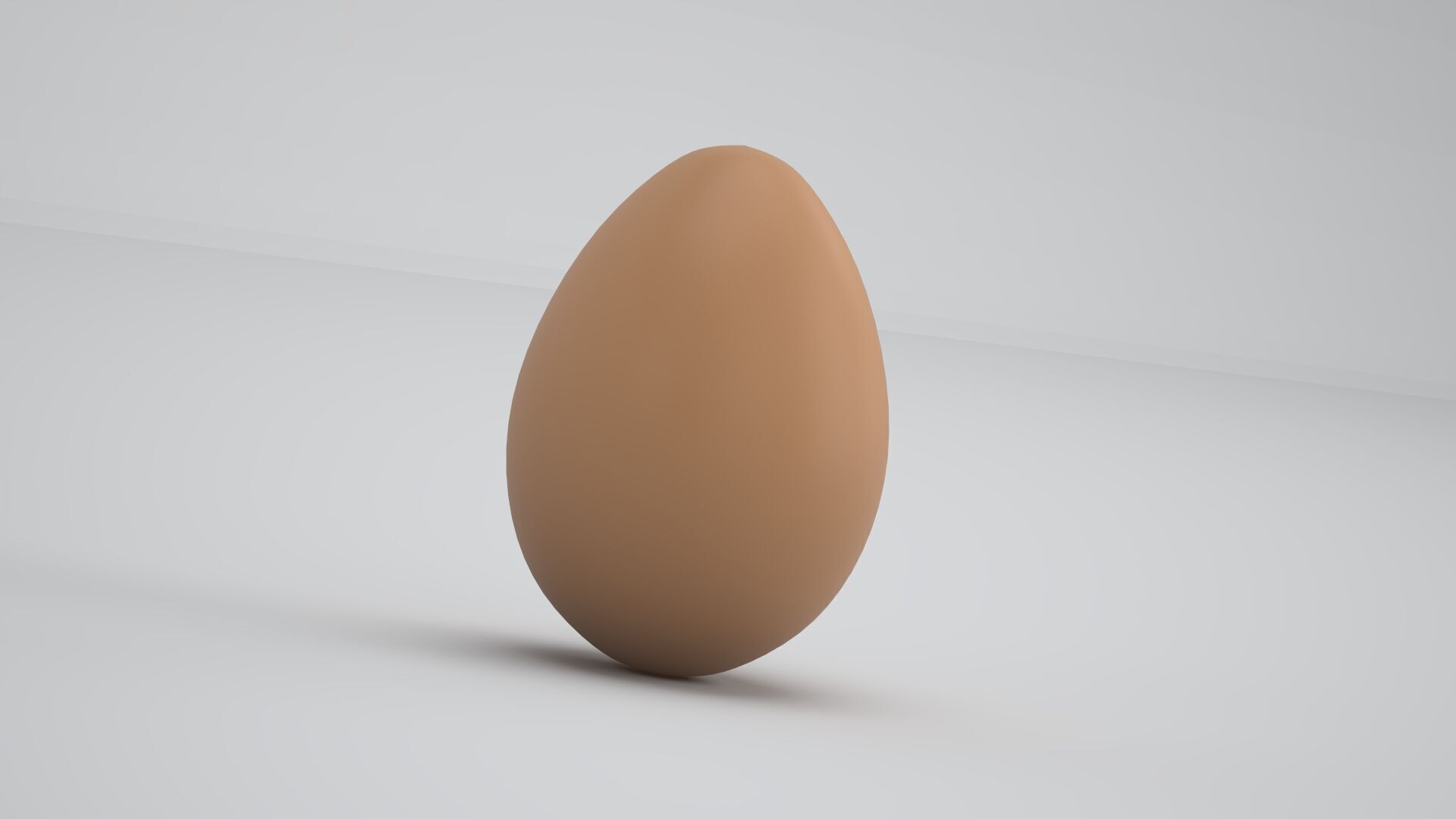 Brown Egg 3D model_4