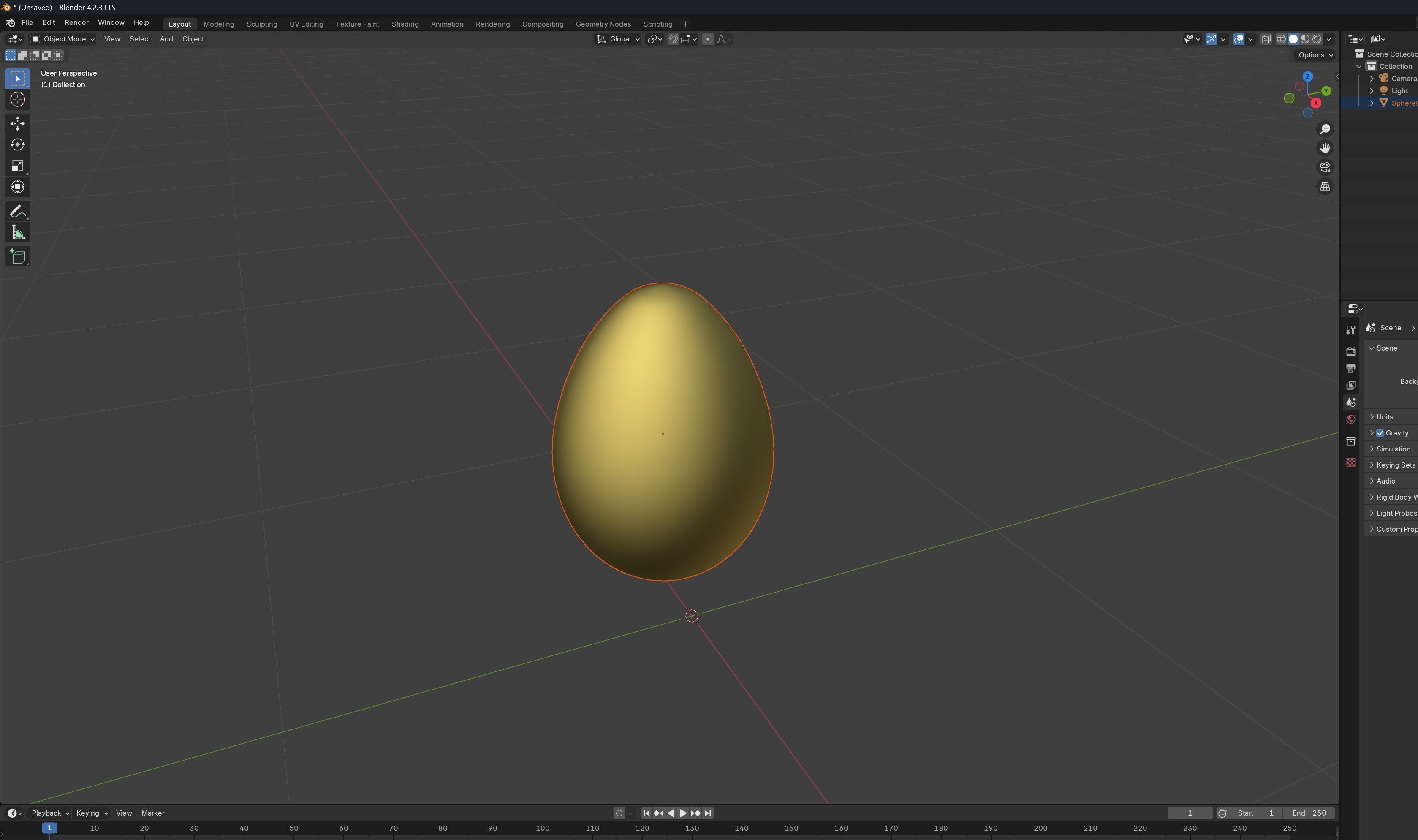 Golden Egg 3D model_6