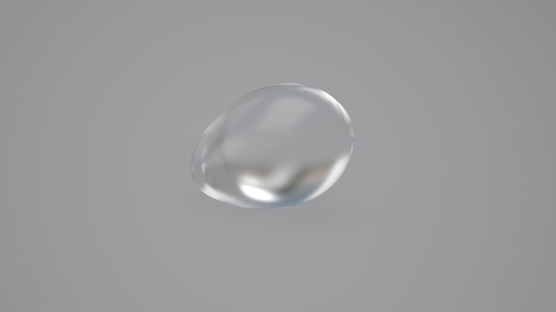 Frosted Glass Egg 3D model_3