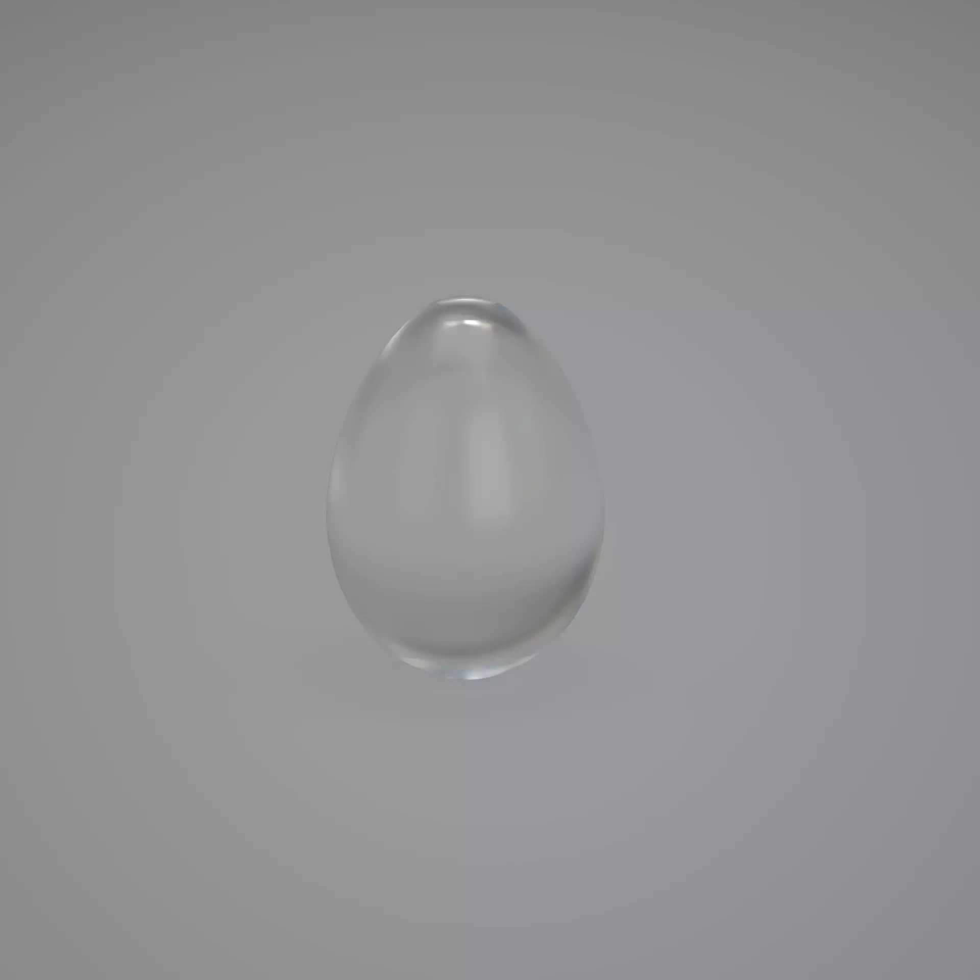Frosted Glass Egg 3D model_0