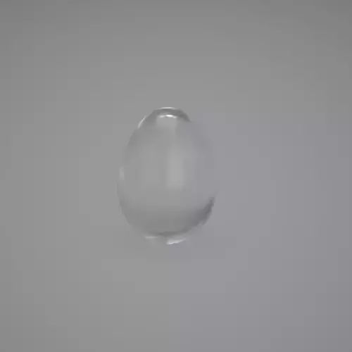 Frosted Glass Egg
