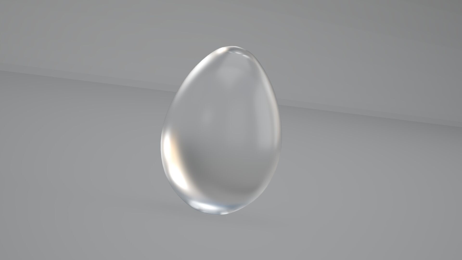 Frosted Glass Egg 3D model_4