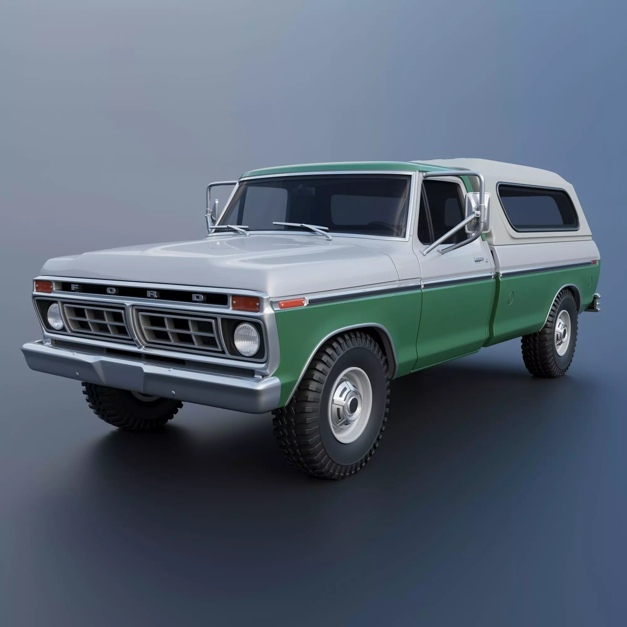 F-350 Super Camper Special 1976 3D print model_0