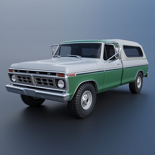 F-350 Super Camper Special 1976 3D print model