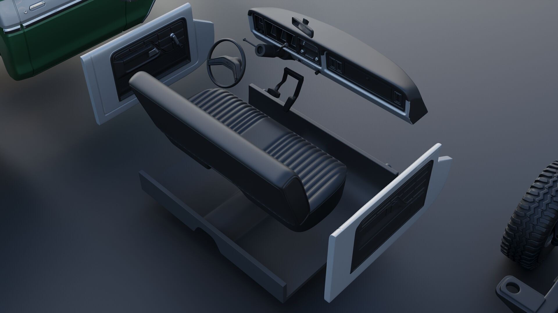 F-350 Super Camper Special 1976 3D print model_32