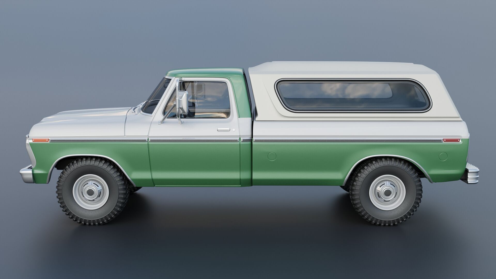 F-350 Super Camper Special 1976 3D print model_5
