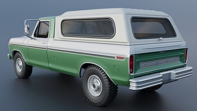 F-350 Super Camper Special 1976 3D print model 7