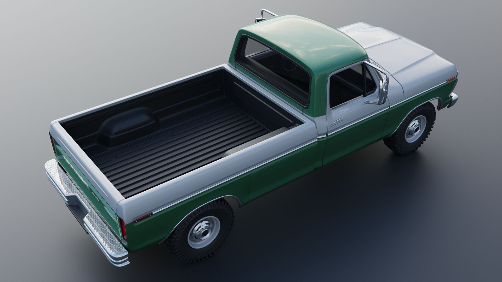F-350 Super Camper Special 1976 3D print model_16