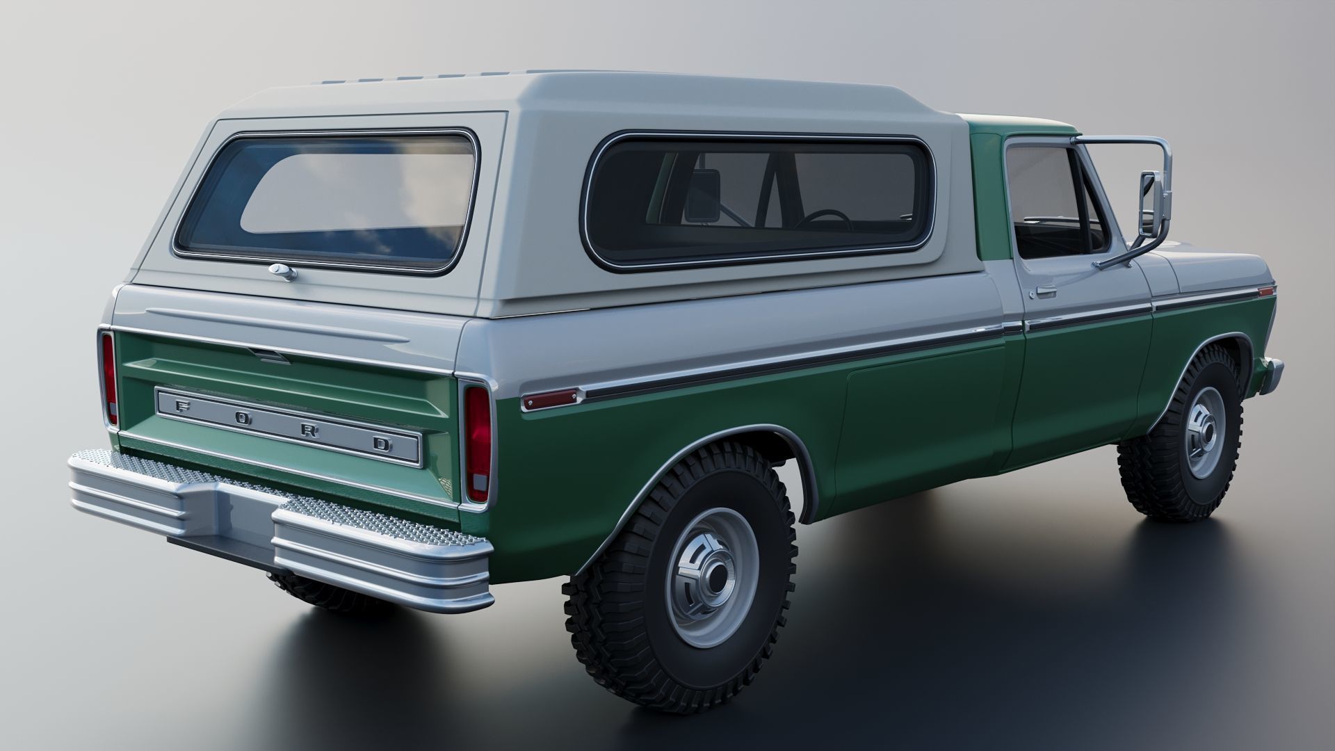 F-350 Super Camper Special 1976 3D print model_8