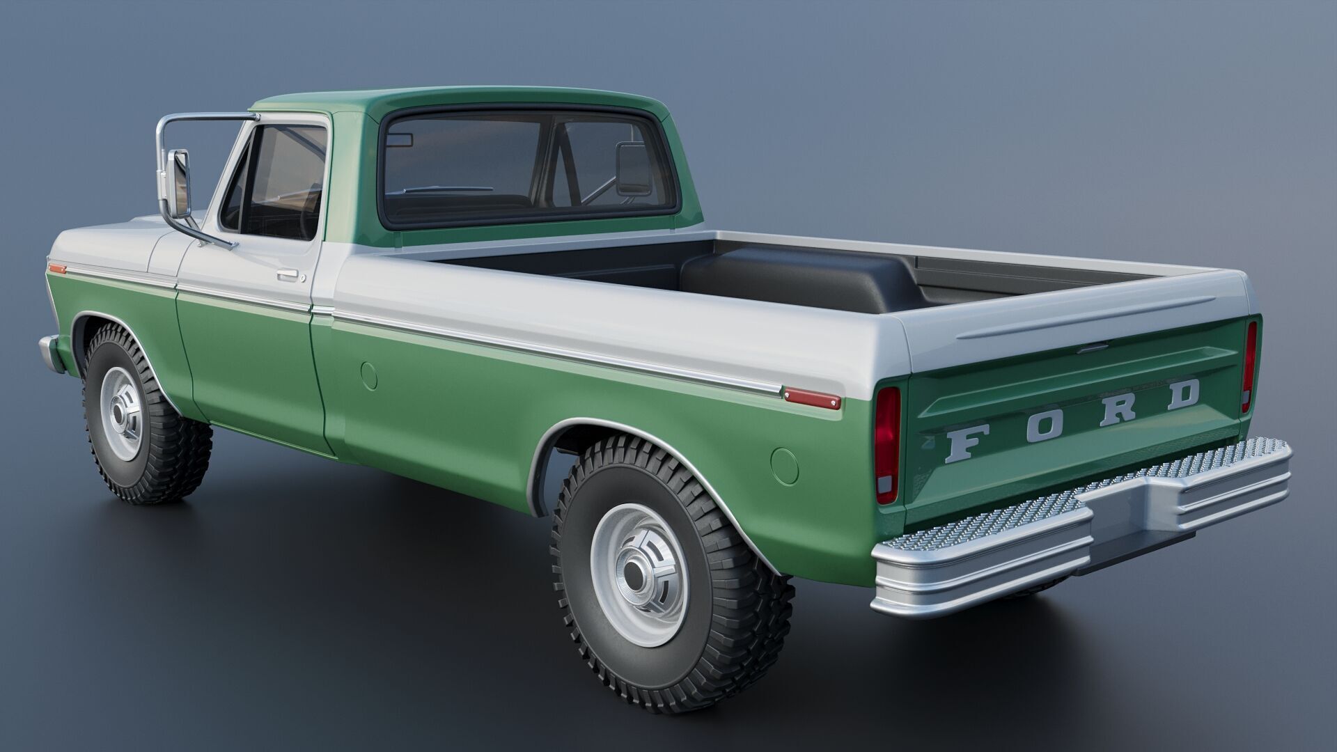 F-350 Super Camper Special 1976 3D print model_15