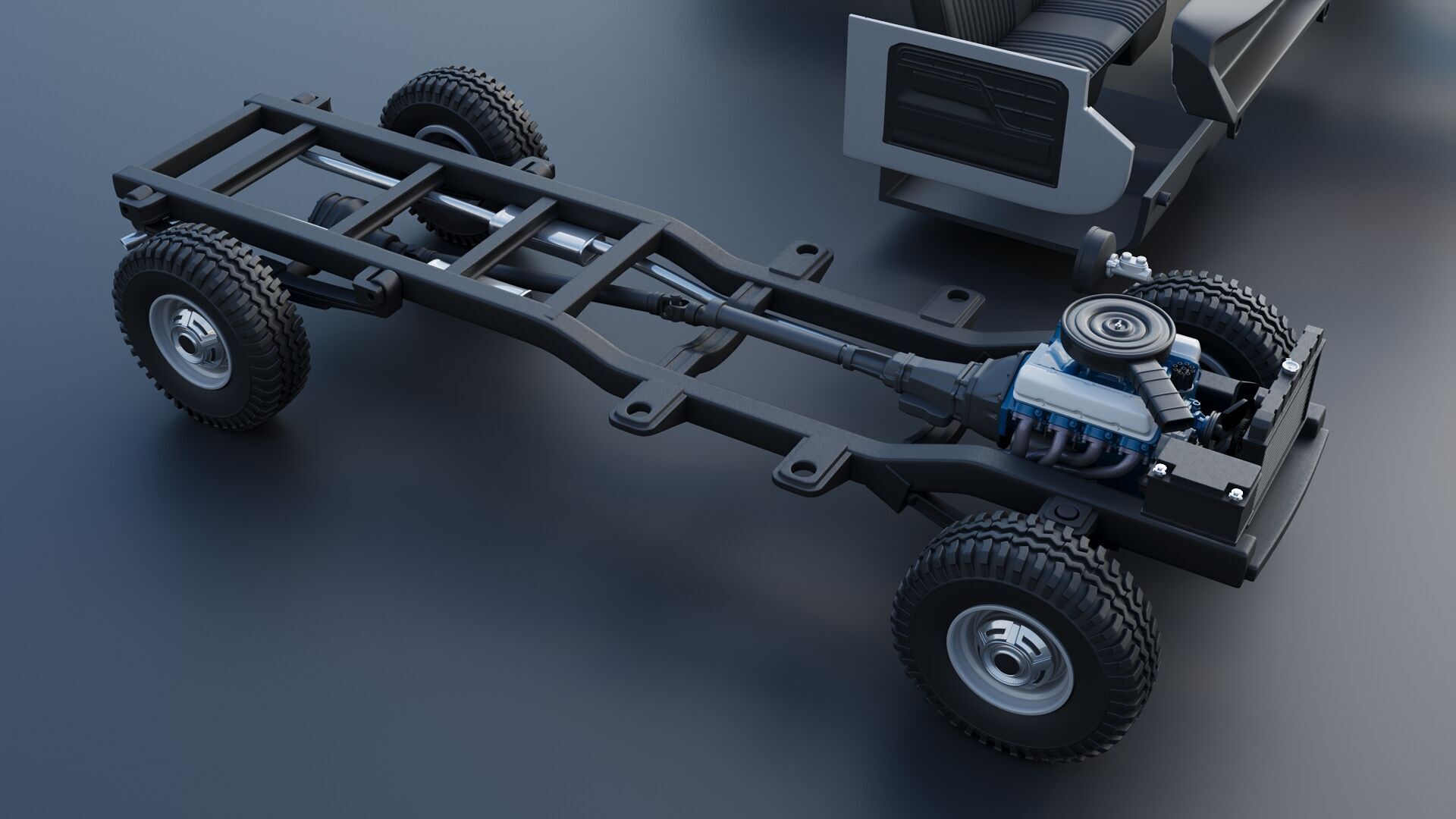 F-350 Super Camper Special 1976 3D print model_34