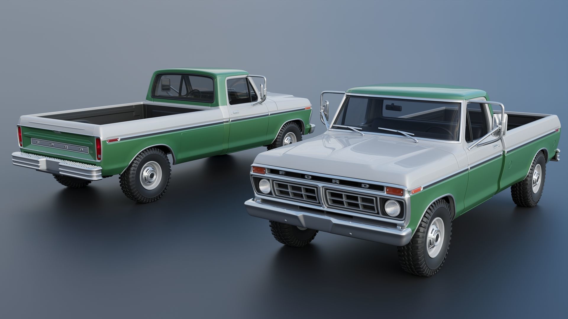 F-350 Super Camper Special 1976 3D print model_2
