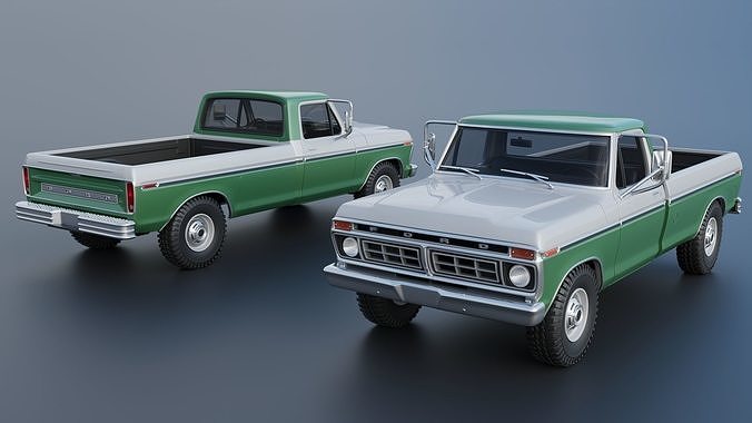 F-350 Super Camper Special 1976 3D print model 3