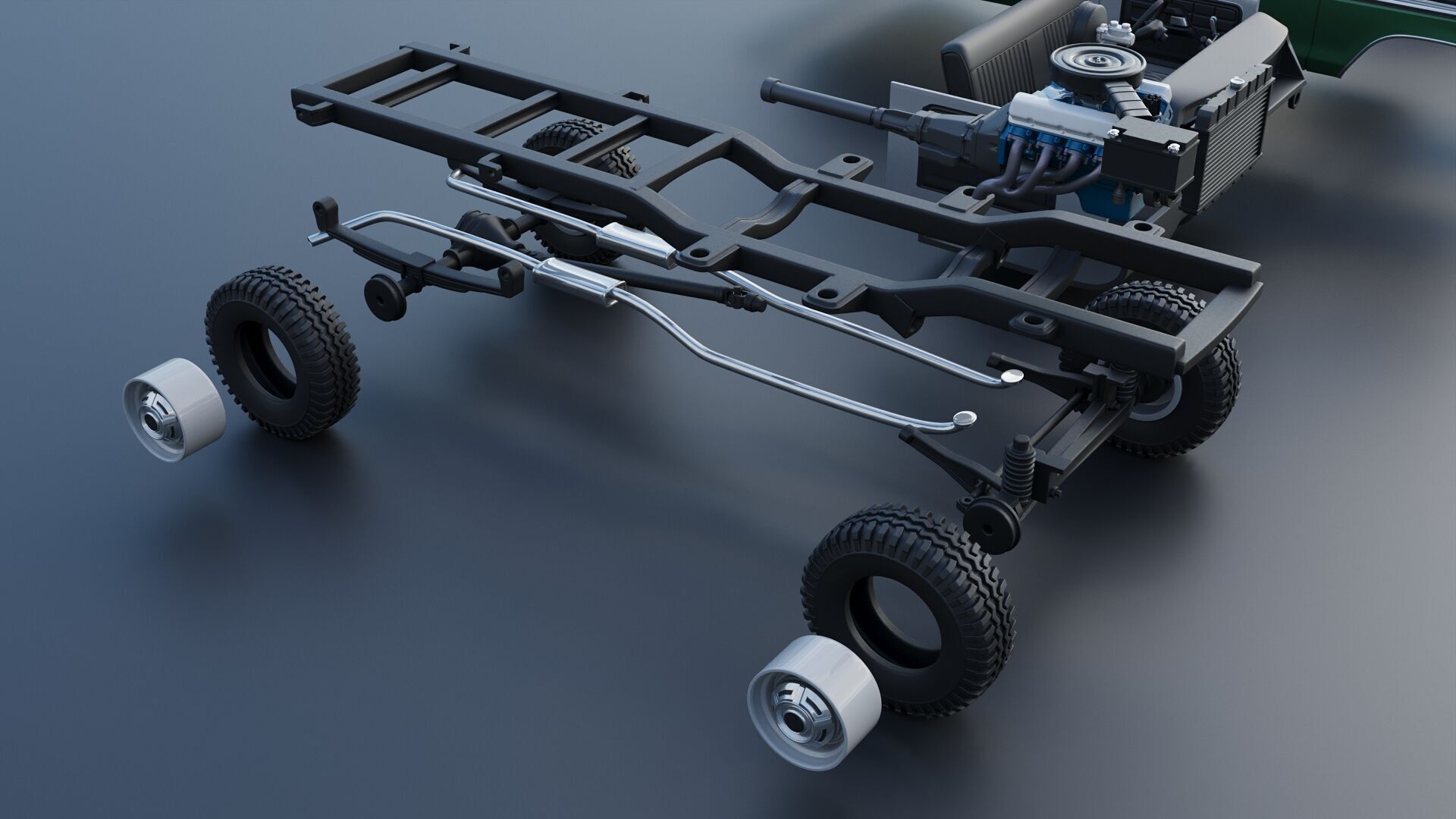 F-350 Super Camper Special 1976 3D print model_35