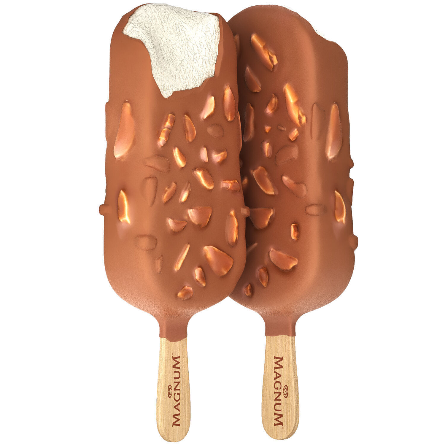 magnum almond and chocolate ice cream 3D model_2