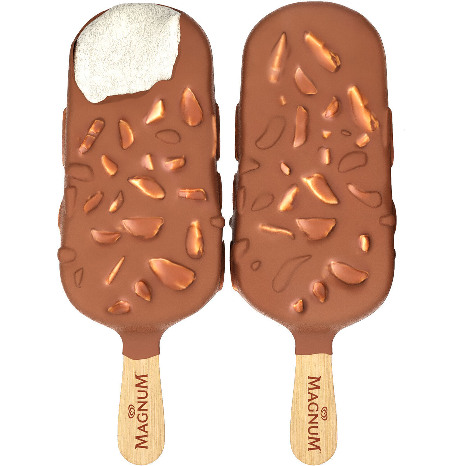 magnum almond and chocolate ice cream 3D model_3