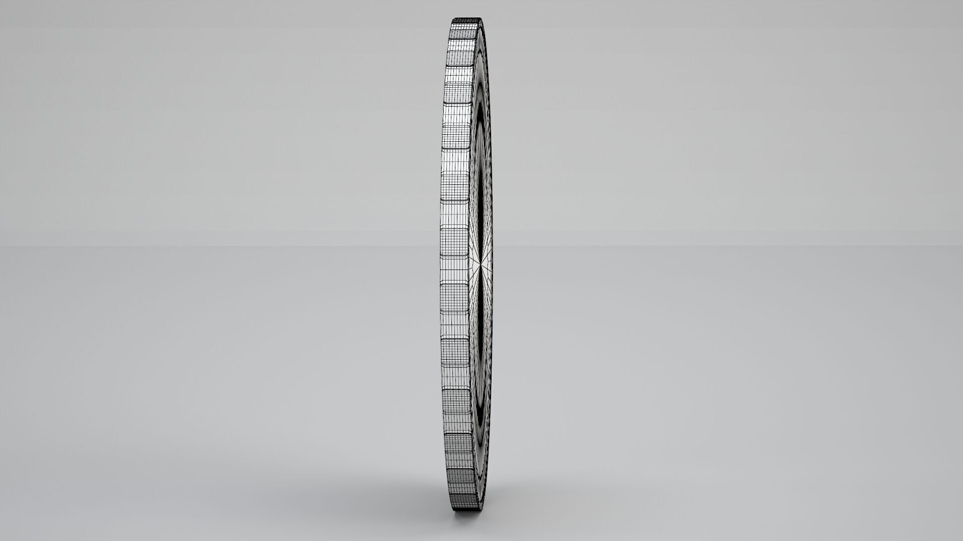 Copper EOS Coin 3D model_15