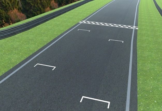 Race Track 01  Spruce Creek Park Low-poly 3D model_3