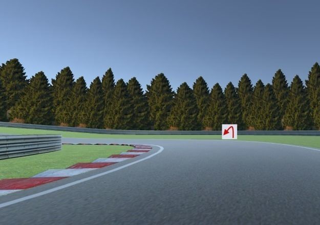 Race Track 01  Spruce Creek Park Low-poly 3D model_2