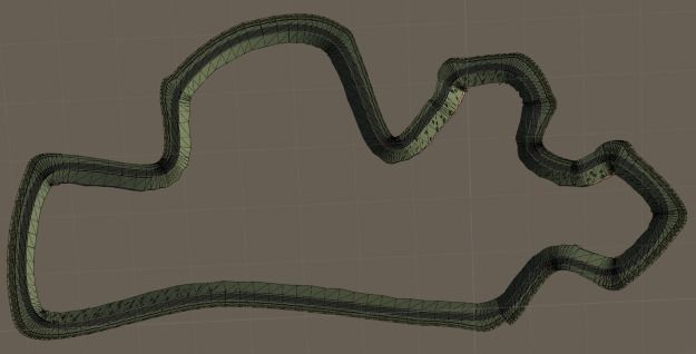 Race Track 02  Red Rock Raceway Low-poly 3D model_1