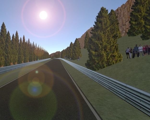 Race Track 02  Red Rock Raceway Low-poly 3D model_2