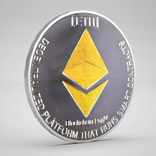 Ethereum Coin 3D model