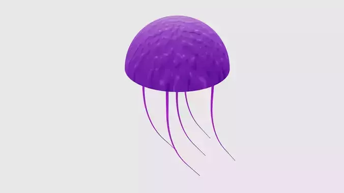 Jellyfish 3D Model Low-poly 3D model