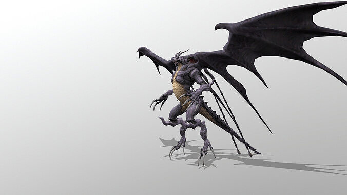 Bahamut Low-poly 3D model