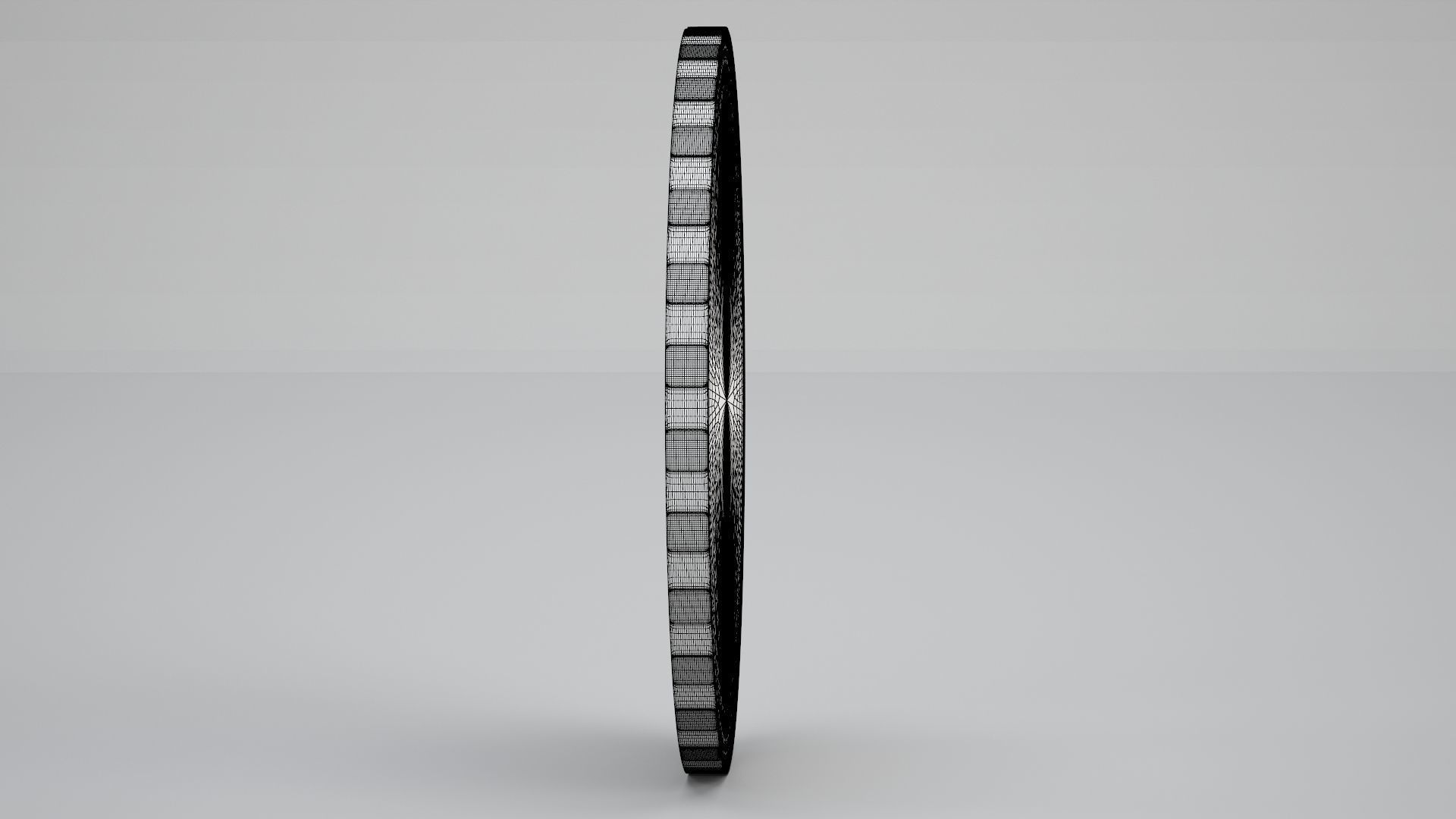 Gold Litecoin 3D model_16