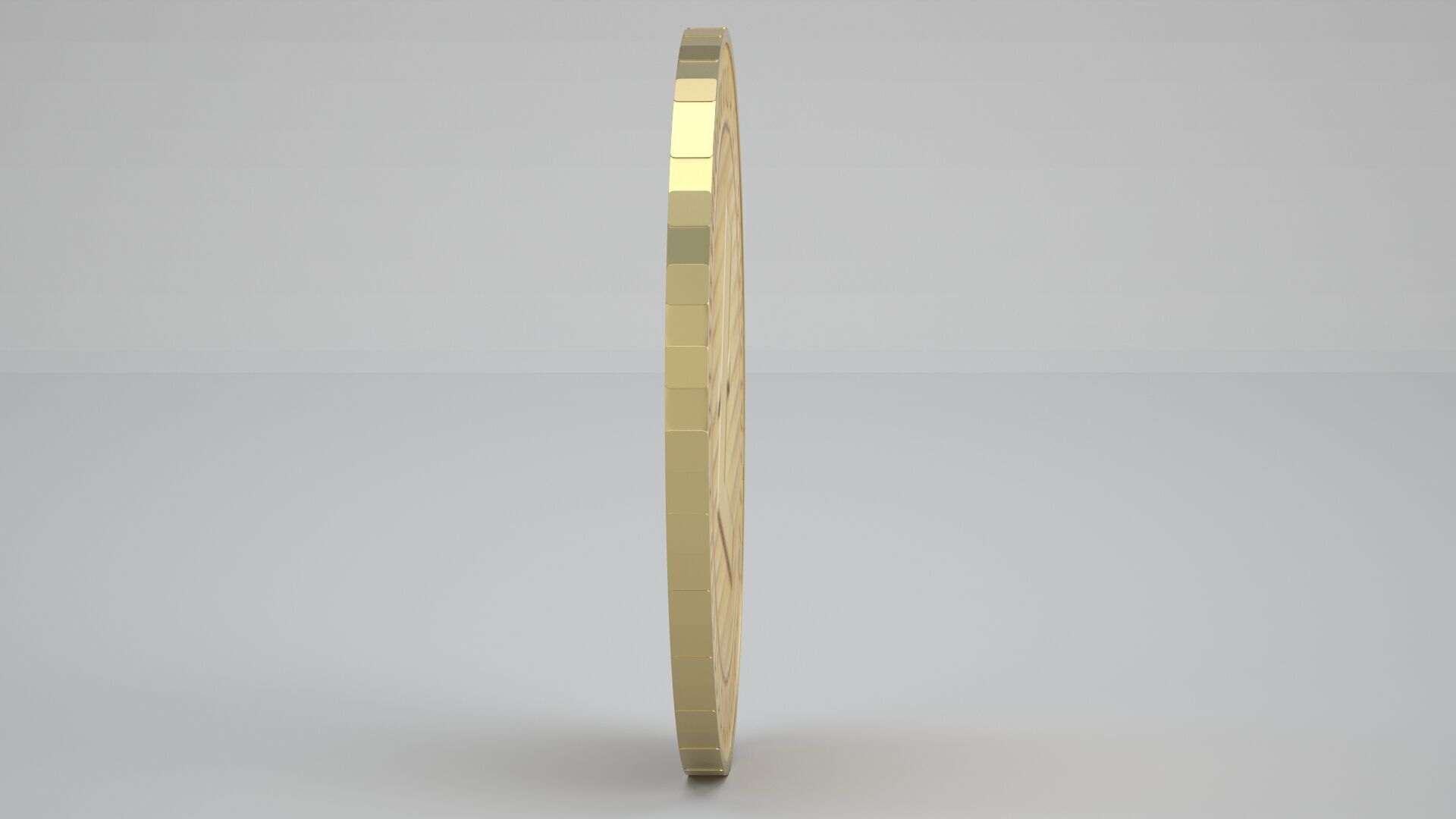 Gold Litecoin 3D model_7
