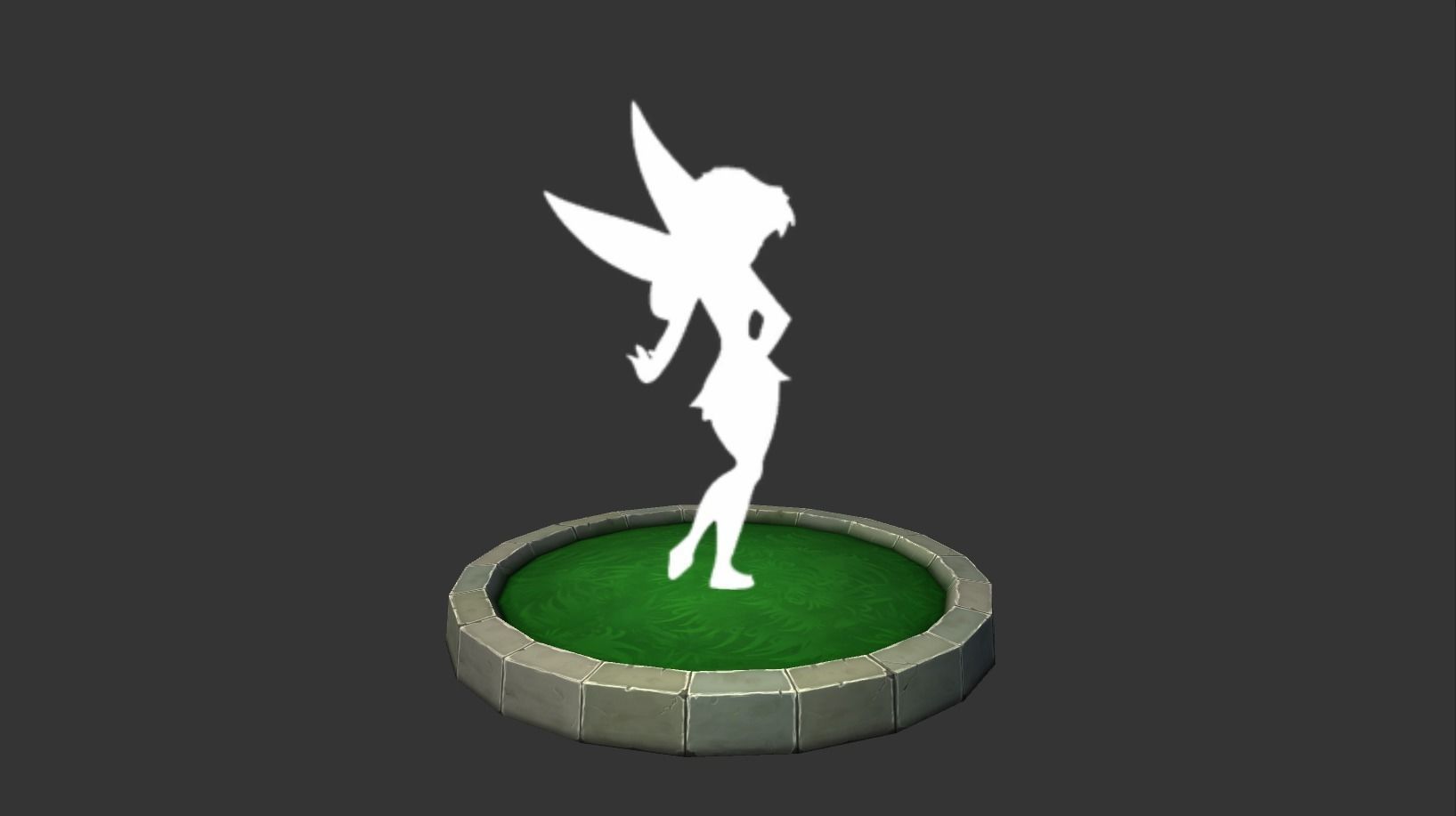 Handpainted Turntable Platforms Low-poly 3D model_5