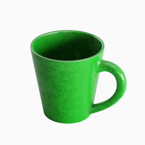 Coffee Mug 02 Low-poly 3D model