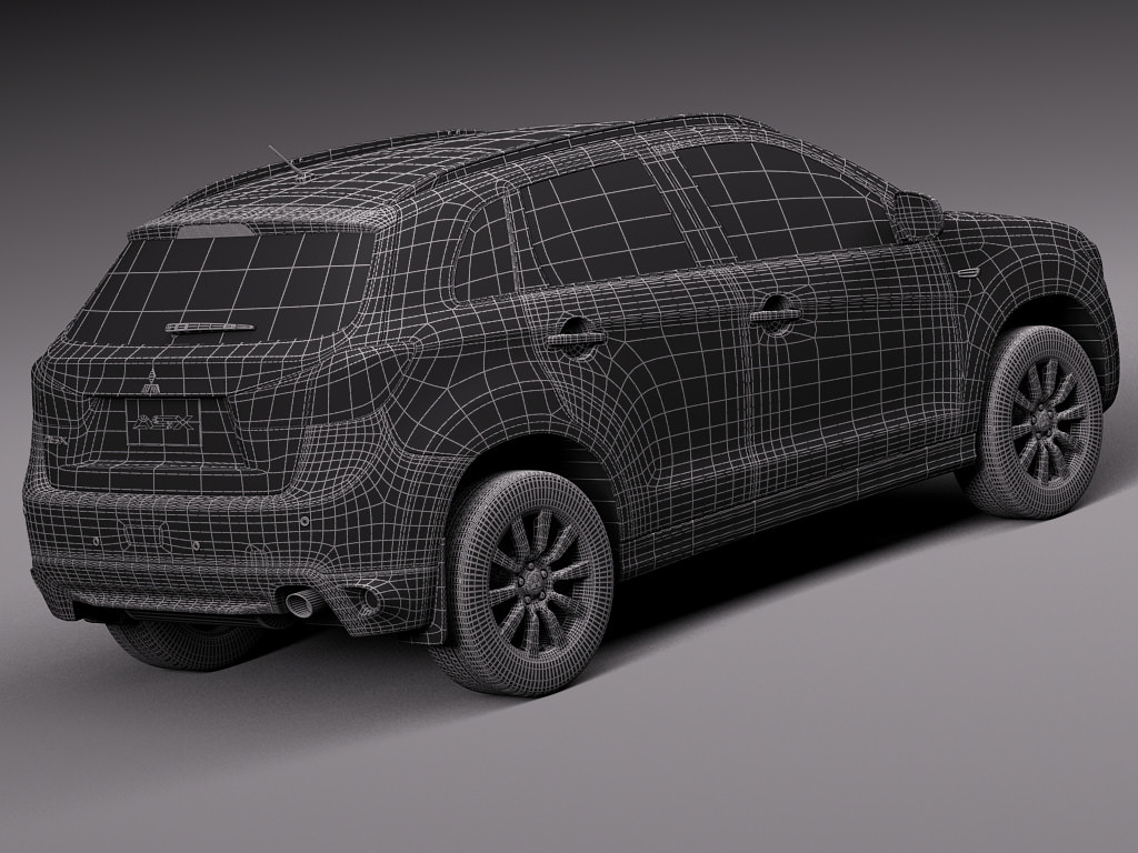Mitsubishi ASX 2011 3D model_15