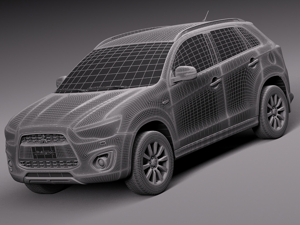 Mitsubishi ASX 2011 3D model_12