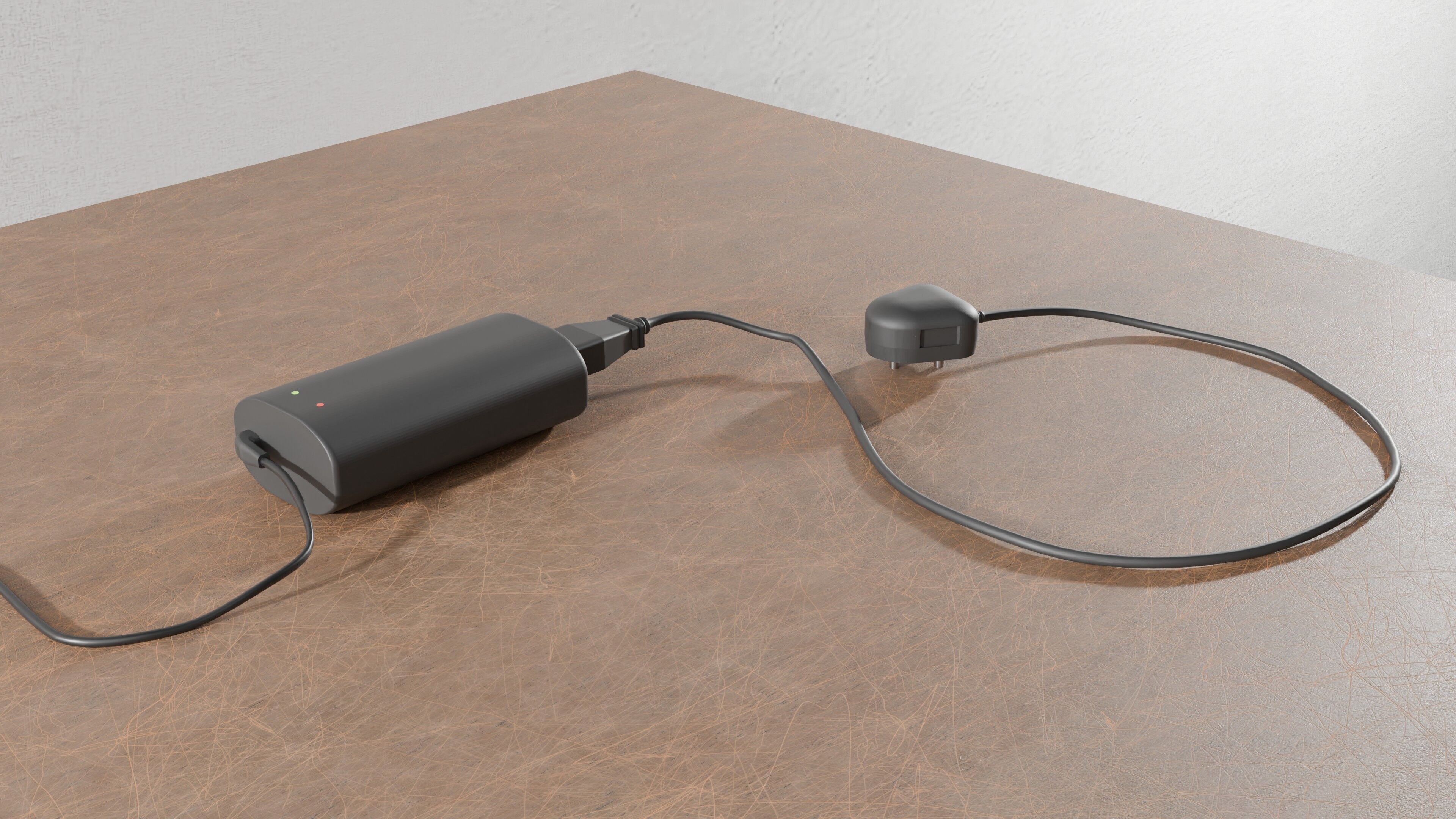 Laptop Charger Adapter 3D Model PBR Textured Non-Printable Low-poly 3D model_7