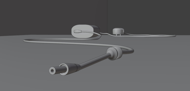 Laptop Charger Adapter 3D Model PBR Textured Non-Printable Low-poly 3D model_16