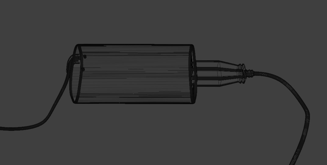 Laptop Charger Adapter 3D Model PBR Textured Non-Printable Low-poly 3D model_21