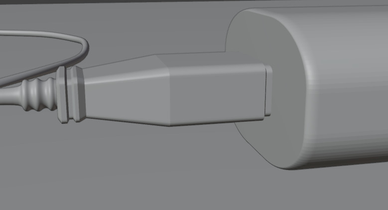 Laptop Charger Adapter 3D Model PBR Textured Non-Printable Low-poly 3D model_13