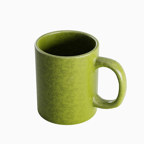 Coffee Mug B 02 Low-poly 3D model