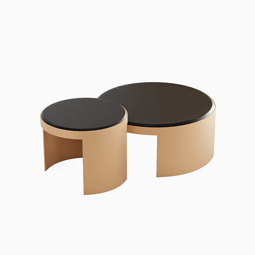 Piemonte Coffee Tables 02 Low-poly 3D model