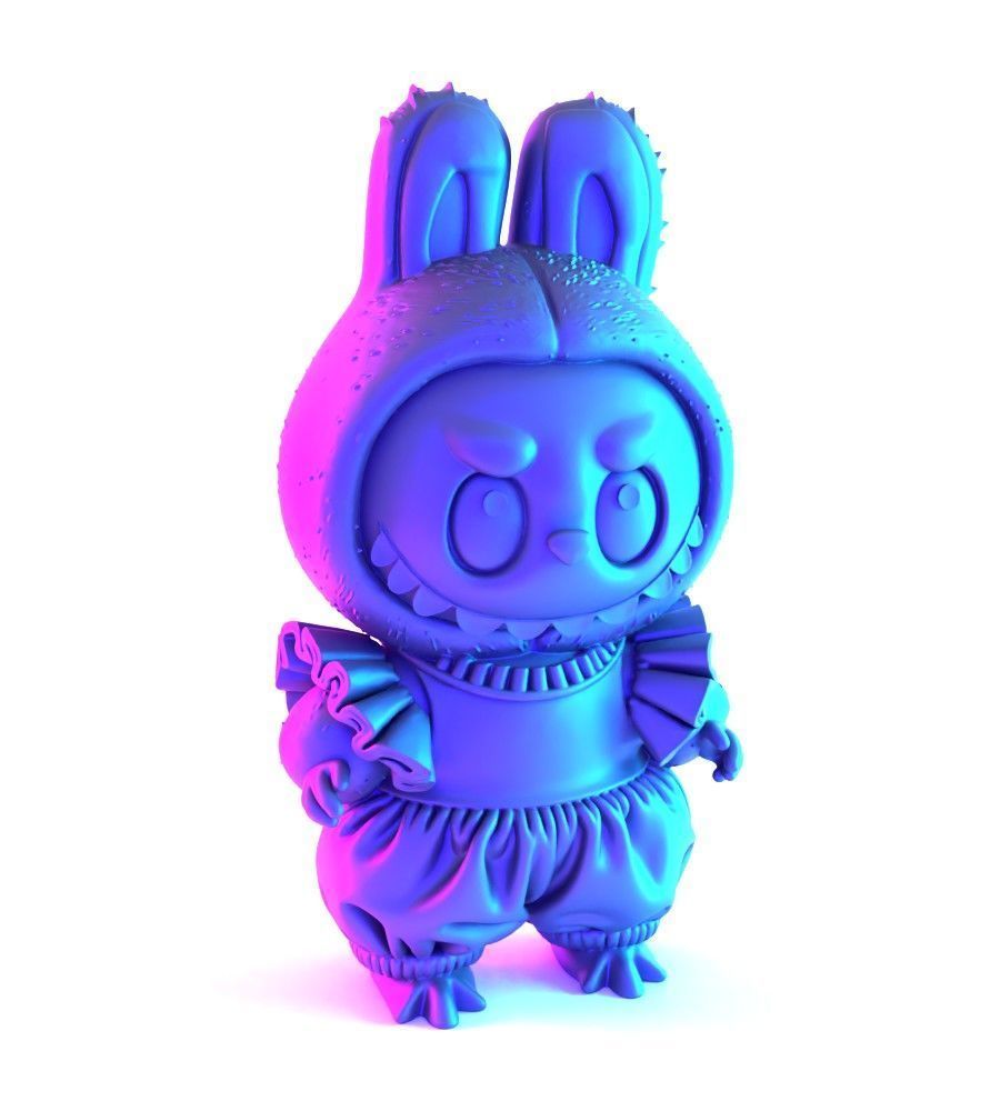Labubu Tutu Skirt toy 3D print model_21