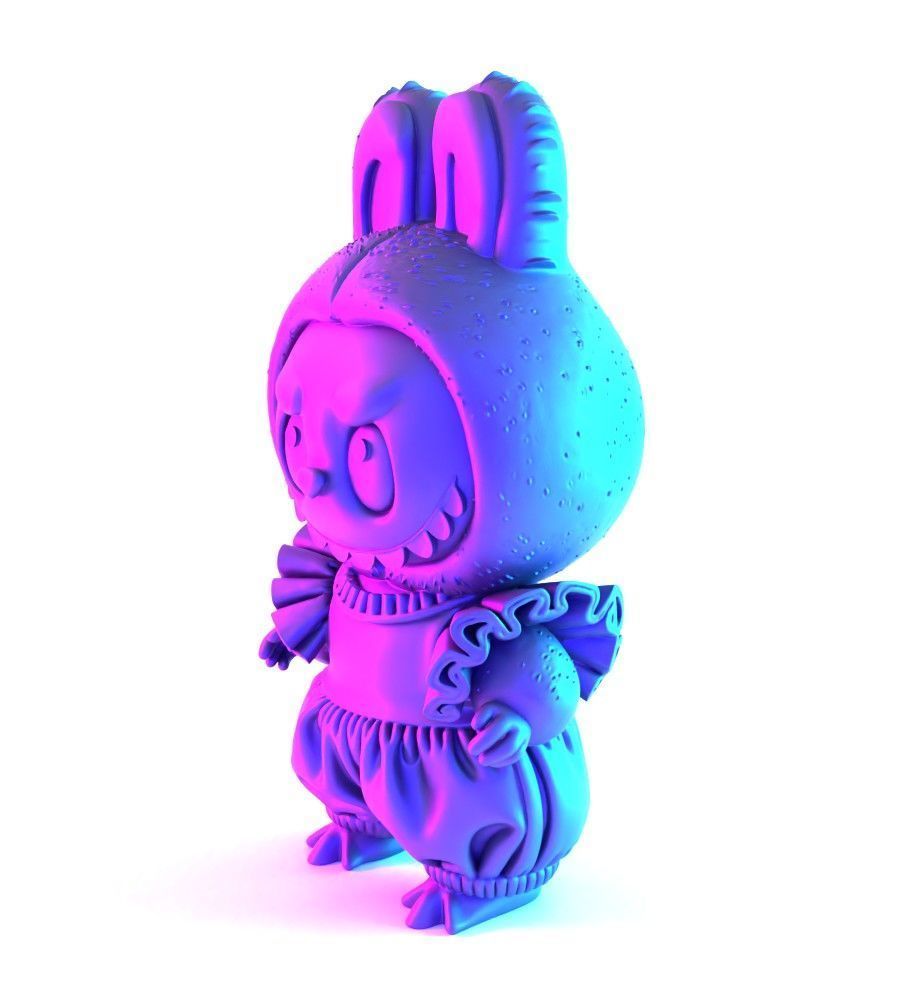 Labubu Tutu Skirt toy 3D print model_4