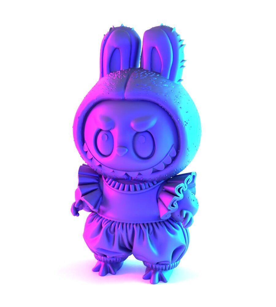 Labubu Tutu Skirt toy 3D print model_2