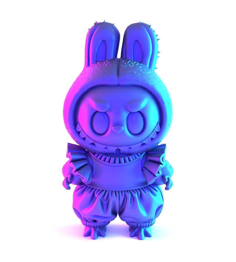 Labubu Tutu Skirt toy 3D print model_1