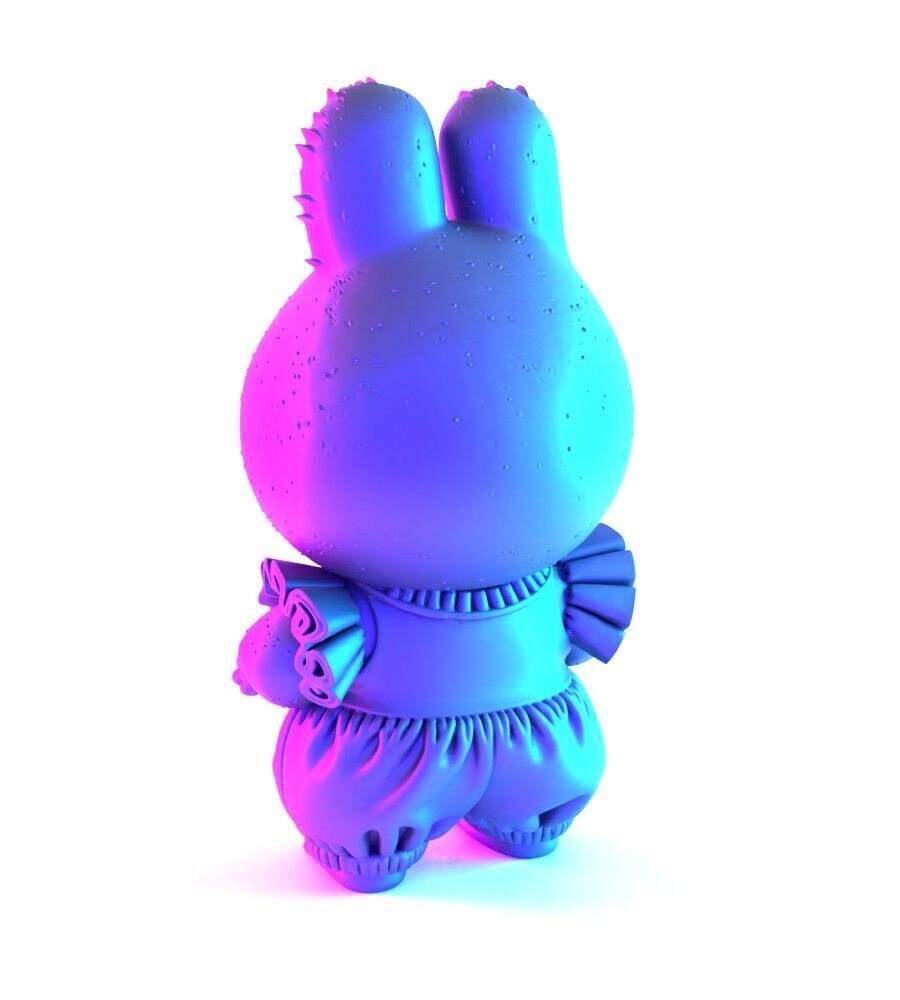 Labubu Tutu Skirt toy 3D print model_10