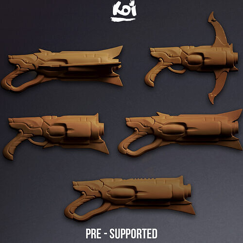 Praetorian Stormguard - Guns set 3D print model