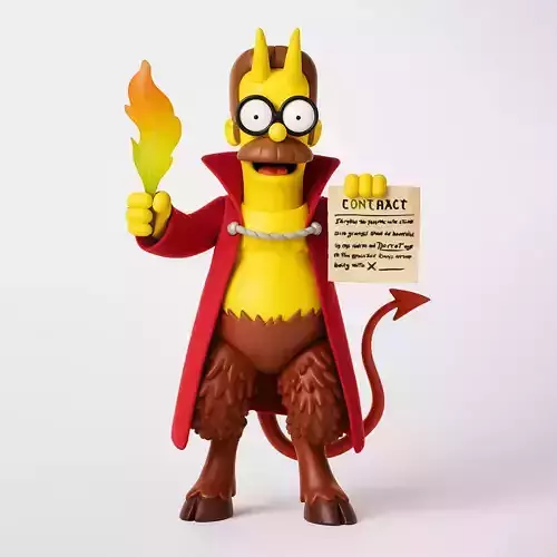 Devil Ned Flanders toy 3D print model