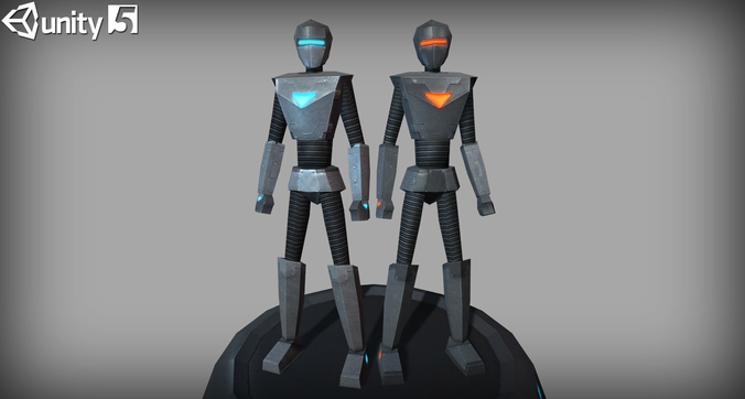 Low-poly Animated Droids